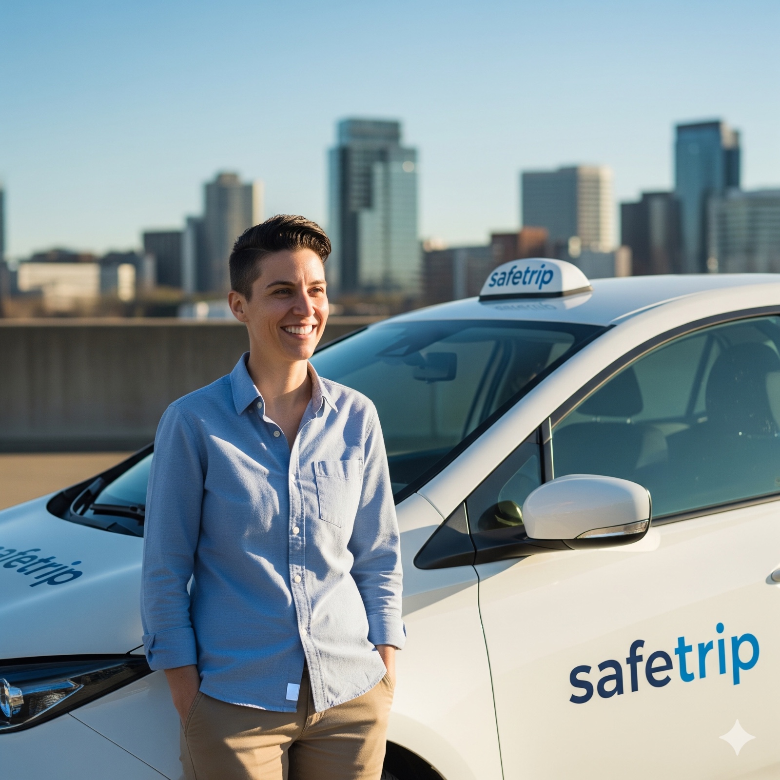 Image of a user booking a ride on an app